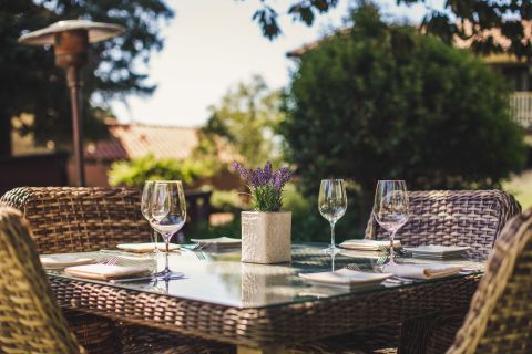 A Table With Wine Glasses